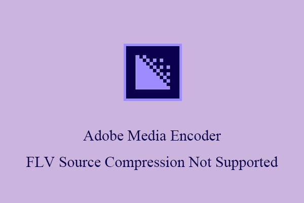 "Adobe Media Encoder FLV Source Compression Type Not Supported" Issue Fix