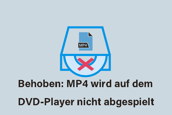 Schritt-für-Schritt-Anleitung: So beheben Sie „MP4 wird auf dem DVD-Player nicht abgespielt“