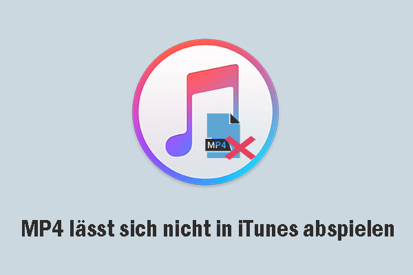 Behoben: MP4 lässt sich nicht in iTunes abspielen